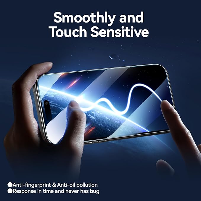 SMARTDEVIL 2PACK Privacy Screen Protector for iPhone 16 Plus Shatterproof Tempered Glass [True 28°Anti Spy] [9H Hardness] [Auto Dust-Elimination Install] [Bubble Free]