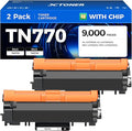 TN770 Black Toner Cartridge Super High Yield with chip Replacement for Brother TN770 TN-770 Toner Compatible with Brother HL-L2370DW HL-L2370DWXL MFC-L2750DW MFC-L2750DWXL Series Printer Ink, 2-Pack