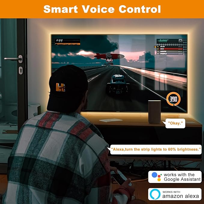 PAUTIX 2-Way RF WiFi Smart Remote Dimmer for Single Color LED Strip Lights,Work with Alexa and Google,14-Key Wireless Remote,DC 12-24V Controller for 3528/2835/5050/COB LED Strip Light(One to Two Way)
