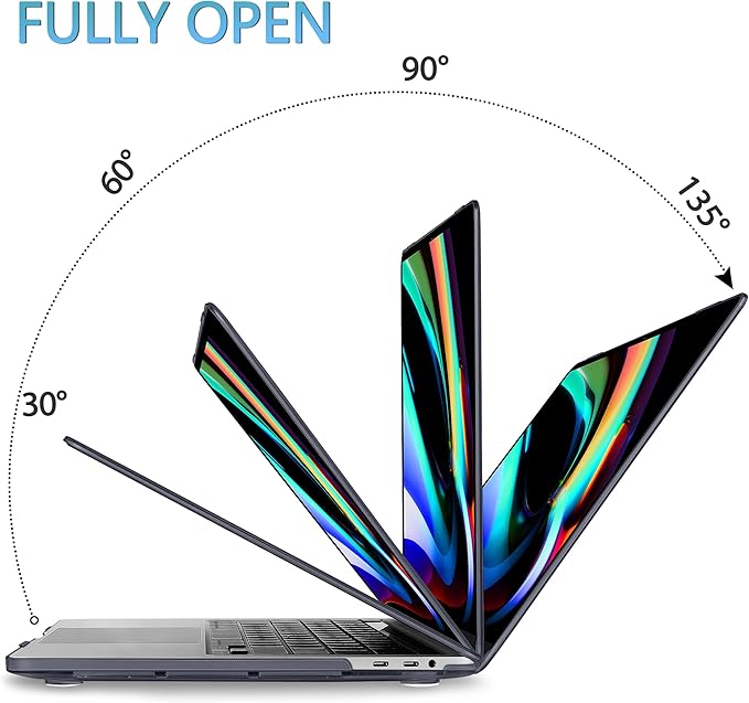 Mektron for MacBook Pro 16 inch A2141 Case 2020 2019 Release with Retina Display & Touch Bar & Touch ID, Plastic Hard Shell Cover Keyboard Skin Screen Protector Dust Plug，Dahlia Flowers