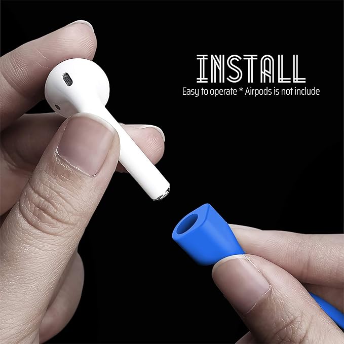 Ultra Strong Magnetic Airpod Pro Strap Anti-Lost Cord Sports Lanyard Compatible with Airpods 3rd 2nd Generation Pro 3 2 1 (3 Blue)