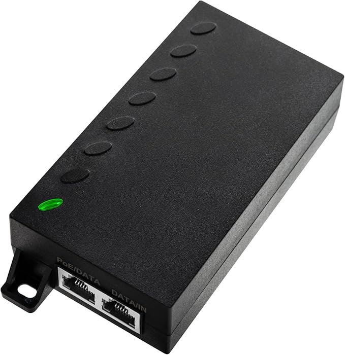 60W Gigabit PoE++ Injector - 10/100/1000Mbps, RJ-45 Shielded, IEEE 802.3af/at/bt Compliant, PoE Switch Powerline Network Adapter for High Power Ethernet Devices, Up to 100m, by ThePoEstore