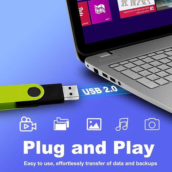 Thumb Drive 1GB USB Flash Drives 20 Pack 1GB USB 2.0 Jump Drives Multipack Memory Stick Zip Drive Pendrive 20 Packs with 20PCS Lanyards Label