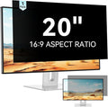 Mamol 20 Inch Computer Privacy Screen Filter for 16:9 Widescreen Monitor, Anti Glare & Blue Light Filter, Removable Computer Monitor Privacy Shield, Anti-Scratch Screen Protector Film 20 in