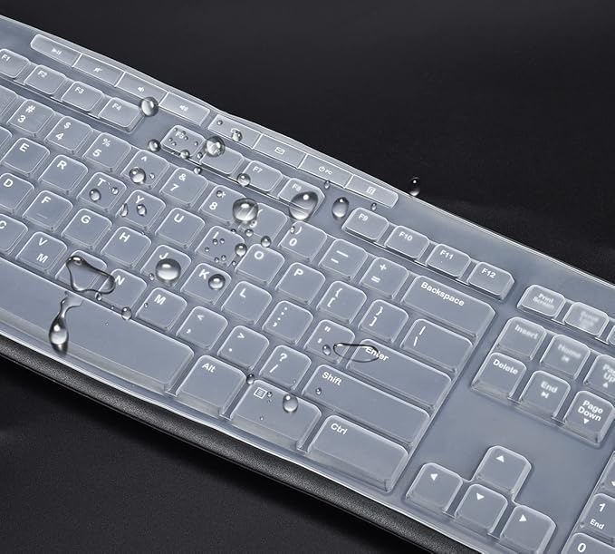 Keyboard Cover for Logitech MK370 MK295 MK270 K270 Keyboard, Logitech MK370 MK270 K270 Keyboard Skin Protector - Clear