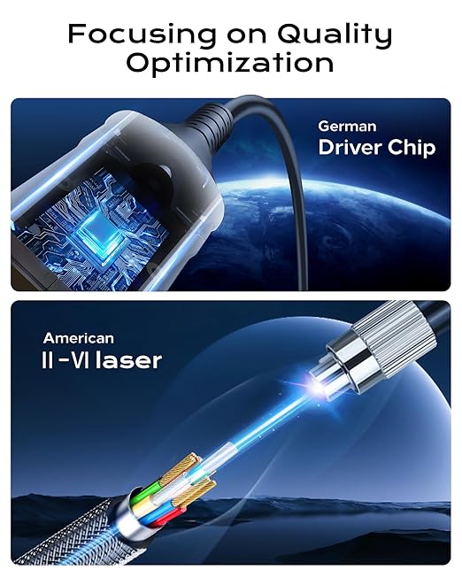 8K Long Fiber Optic HDMI Cable 75FT/22M - 48Gbps High-Speed HDMI Cord,CL2,8K 60Hz,4K120Hz,HDCP 2.2&2.3, HDR10 - Compatible with HDTV,Monitor,Projector