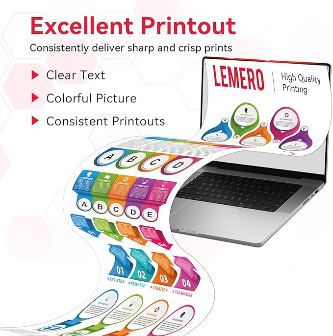 LEMERO Compatible 054H Toner Cartridge Replacement for Canon 054 054H Toner Cartridges Set for Canon Color ImageCLASS MF644Cdw MF642Cdw LBP622Cdw MF641Cw Printer (Black Cyan Magenta Yellow, 4-Pack)