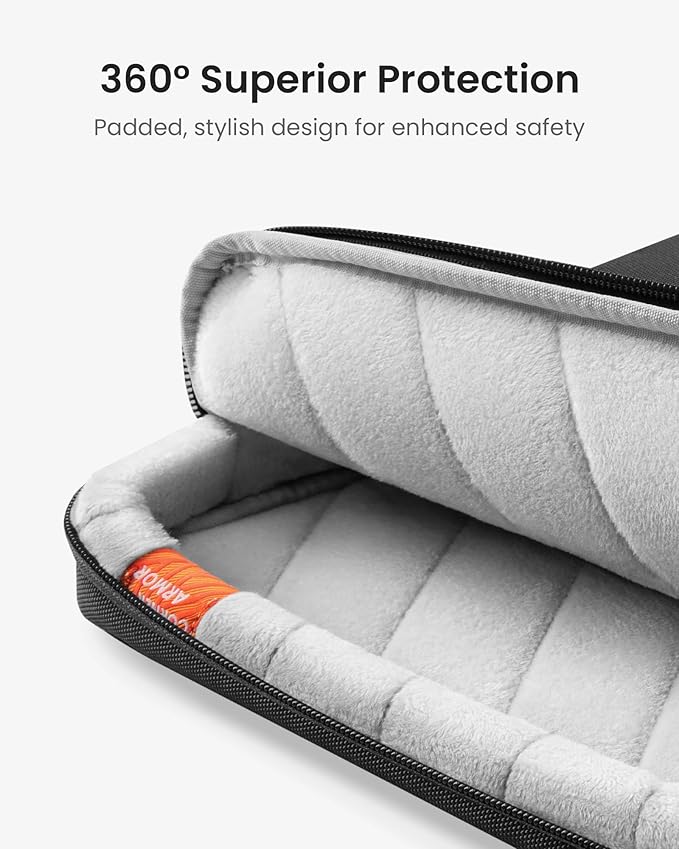 tomtoc 360 Protective Laptop Case for 16-inch MacBook Pro M4/M3/M2/M1 2024-2019, Water-Resistant Laptop Sleeve Bag for Dell XPS 16 Plus, The New Razer Blade 16