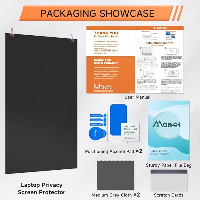 Nano Laptop Privacy Screen 13.3 Inch 16:10, No Glue Computer Monitor Privacy Shield, Matte Anti Glare Blue Light Filter Compatible with Lenovo Hp Dell Acer Asus Thinkpad Envy Xps
