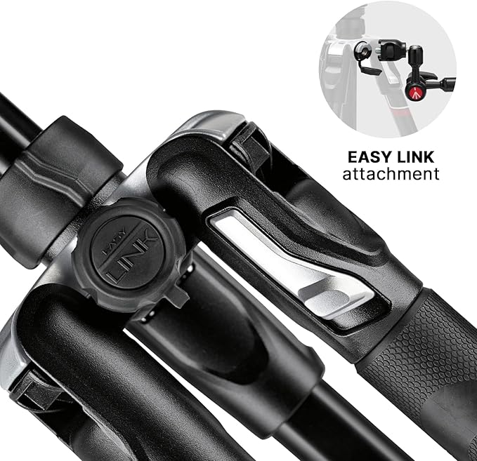 Manfrotto Befree Advanced Camera Tripod with Lever Closure, Portable and Compact Travel Tripod Kit with Ball Head, Aluminum Tripod for DSLR Reflex and Mirrorless Cameras, Camera Accessories