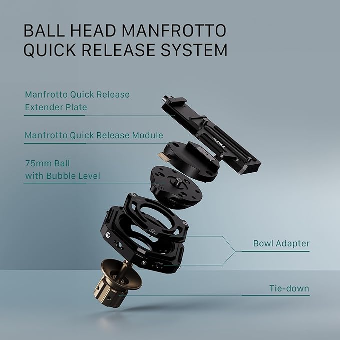 Tilta Hydra Articulating Car Mounting System with Suction Cups | Supports 75mm & 100mm Tripod Heads | Heavy Duty | Mount via Manfrotto & Arca | Stable & Secure (Electronic Suction Cups)