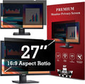 27 Inch Privacy Screen Filter for Widescreen 16:9 Monitor | Privacy Shield | Anti-Glare | Anti-Blue light Protector | Eye Protection | Computer Security Private Filter