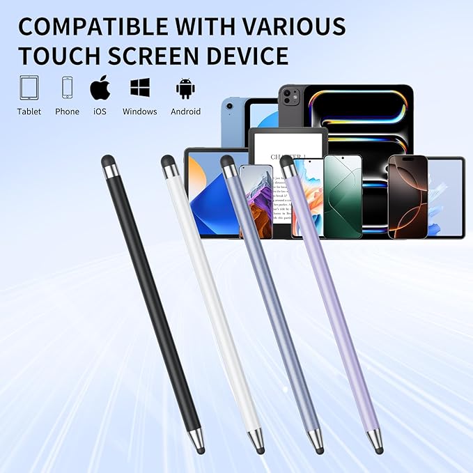 Stylus (10Pcs), Stylus Pen for Touchscreen, High Precision and Sensitivity Stylus Pen for Android Smartphone and Tablets, Compatible with All Capacitive Touch Screen (Pink)