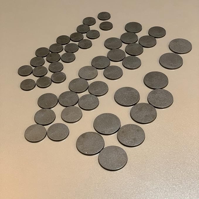 NC EBCO 50Pcs Mix Round Plastic Model Bases 25mm/32mm/40mm for Gaming Miniatures or Wargames Role Playing Board Game Figure Toy