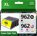 962XL 962 Ink Replacment for HP 962XL Ink Cartridges Combo Pack for HP Ink 962XL Black and 962 Color Combo Pack High Yield Work with Officejet Pro 9010 9020 9015 Series Printers, 4 Pack