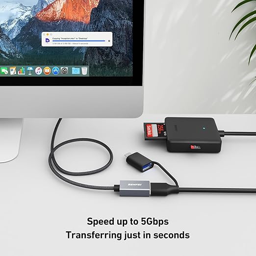 BENFEI USB 3.0 Extension Cable 10 Feet, Nylon Braided Compatible with Webcam, Camera, Phone, USB hub, Mouse, Keyboard, Printer, Hard Drive, Headset