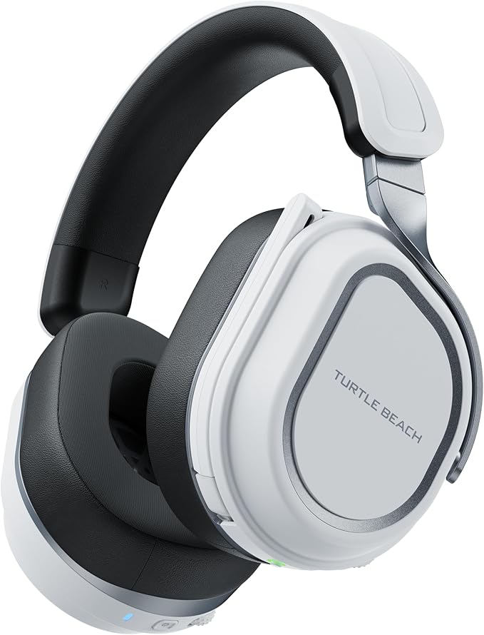 Turtle Beach Stealth 700 Gen 3 Wireless Multiplatform Amplified Gaming Headset for PS5, PS4, PC, Mobile – 60mm Drivers, AI Noise-Cancelling Mic, Bluetooth, 80-Hr Battery, Dual Transmitters – White