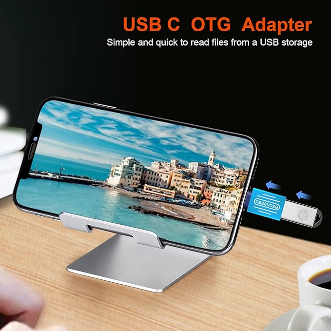4-Pack USB C to USB Adapter (Gold-Plated),USB C Male to USB 3.0 Female OTG Adapter for iMac iPad Mini 6/Pro,MacBook Pro 2021,MacBook Air 2020 and Other Type C or Thunderbolt 4/3 Devices(Blue)