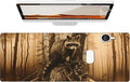 Mysterious Raccoon Gaming Mouse Pad, Large Office Desk Mat, Anti-Slip Rubber Base Mousepad for Computer Laptop Keyboard, Smooth Desk Pad for Home Office Gamer Work Accessories 31.5" x 11.8"