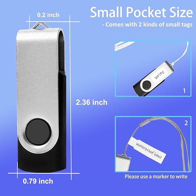 Thumb Drive 4GB FAT32 USB Flash Drives 20 Pack 4 GB USB 2.0 Jump Drives Multipack Flash Memory Stick Zip Drive Pendrive 20Pack with 20PCS Lanyards Label (Green Sliver 4gig)