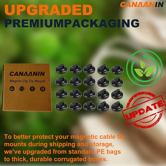 Magnet Zip Tie Mount Clips Magnetic Zip Ties Mount Base Holder Strong Wire Cable Holder Mount Wire Clips Management for Home Office Marine Electrical Wiring (D19 20 Pcs)