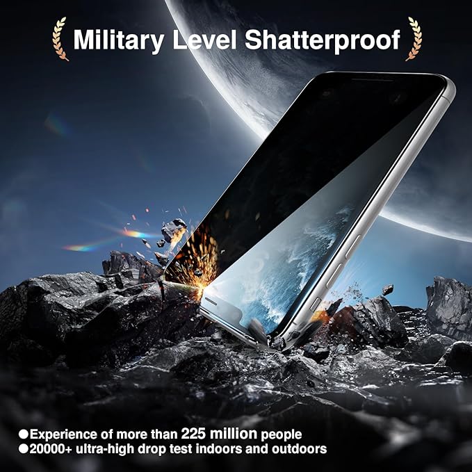 SMARTDEVIL 2PACK Privacy Screen Protector for iPhone 11 Pro/X/XS Shatterproof Tempered Glass [True 28°Anti Spy] [9H Hardness] [Auto Dust-Elimination Install], [Bubble Free]