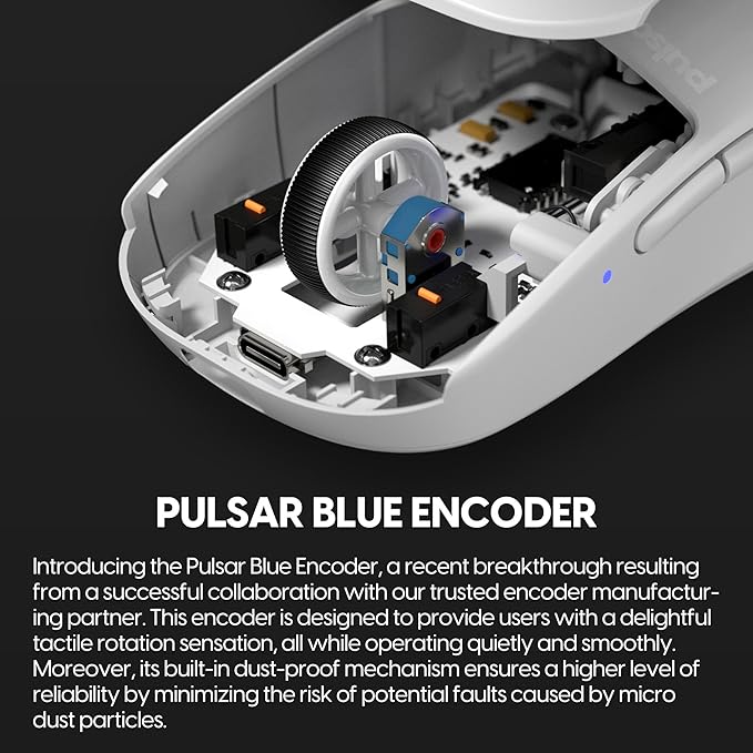 Pulsar Gaming Gears X2H mini Wireless Gaming Mouse, Ultra Lightweight 1.83 oz (52 g), Symmetrical, Optical Switch, 2.4 Ghz 1 ms, 26000 DPI, PAW3395 Sensor (Mini, Wireless, White)