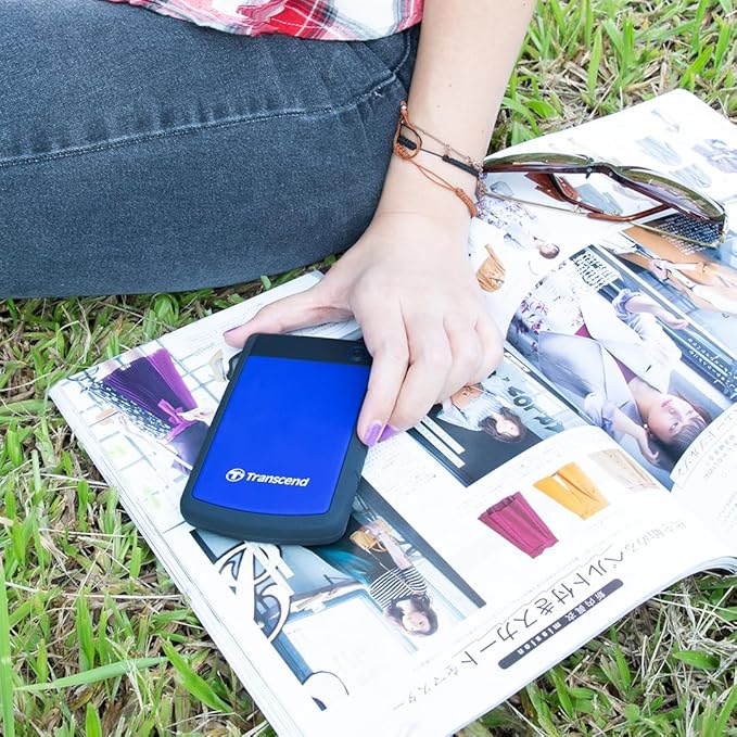 Transcend 2TB USB 3.1 Gen 1 StoreJet 25H3B SJ25H3B Rugged External Hard Drive TS2TSJ25H3B