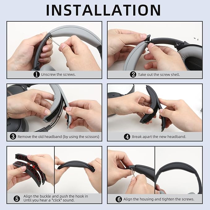 Earpads and Headband Pad Compatible with Bose QC45 QC35 Waterproof and Sweat-Resistant (Sandstone)