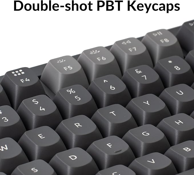 Keychron Q1 RGB Wired Custom Mechanical Keyboard Knob Version, 75% Layout QMK/VIA Programmable with Hot-swappable Gateron G Pro Blue Switch Double Gasket Compatible with Mac Windows Linux (Grey)