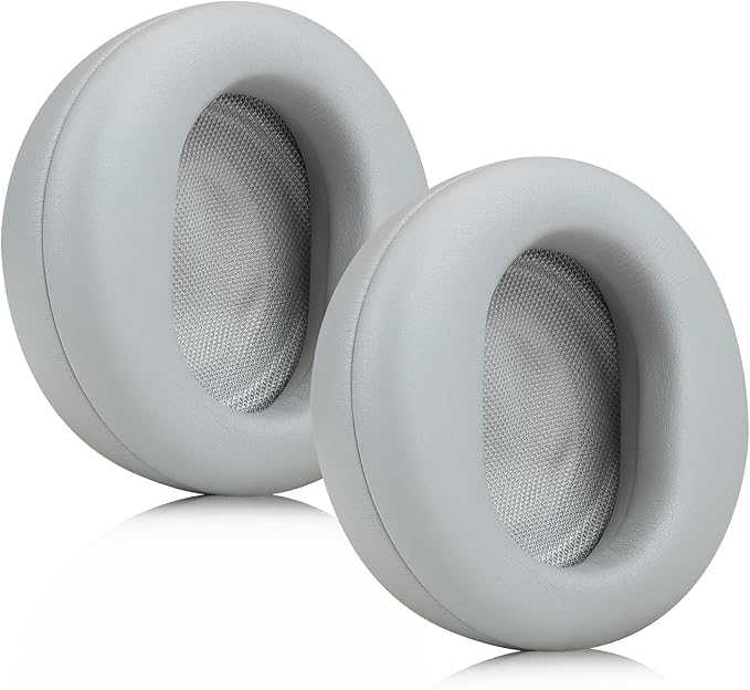Replacement Earpads for Microsoft Surface Headphones 1 2 Wireless Noise Cancellation Headsets,Ear Pads Cushions with High-Density Noise Isolation Foam,Soft Protein Leather-Grey