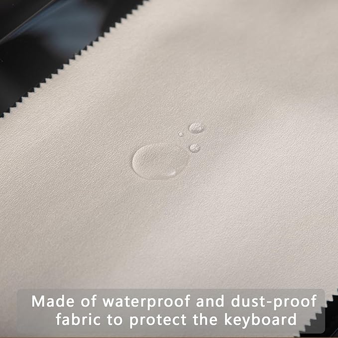 Keyboard Piano Cover, Digital Piano Dust Cover, Light Luxury Soft and Premium Surface, Thickening Electronic Organ Covering Keyboard Update Encasement (White)
