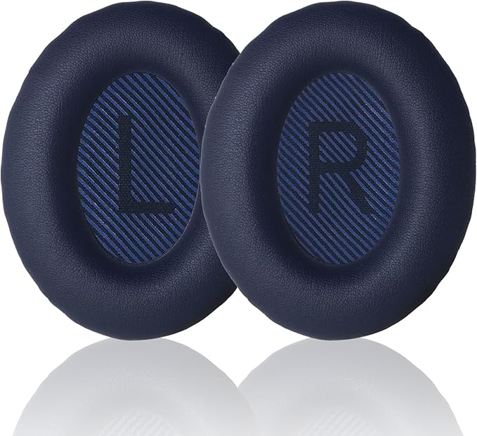 Replacement Earpads Cushions for Bose QuietComfort 35 & Quiet Comfort 35 II, Headphones Ear Covers Ear Pads for Bose QC35/QC35II/25/15 QC2 / Ae2 / Ae2i / Ae2W / Sound Link/Sound True-Blue