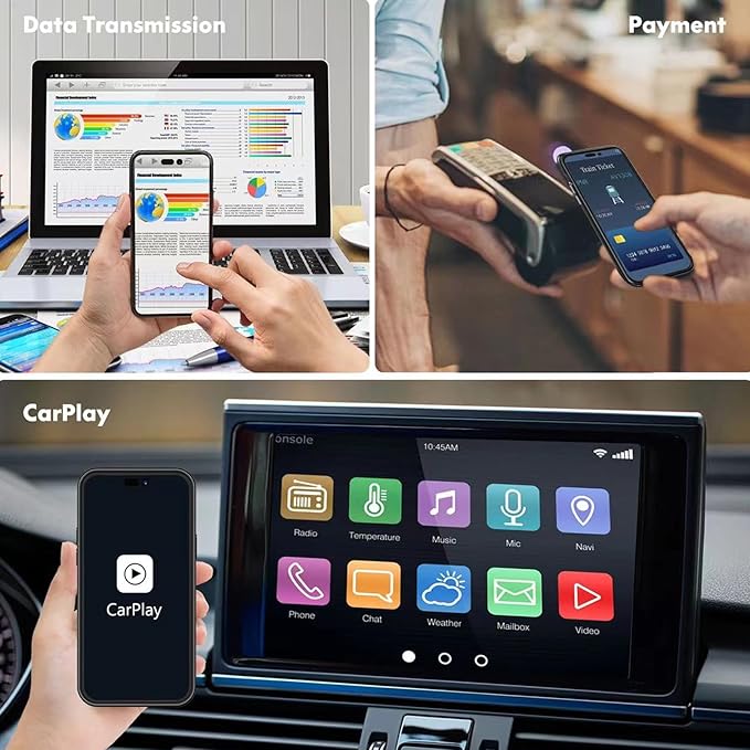 Battery Case for iPhone 17, Upgraded 10000mAh Rechargeable Portable Charging Case with Wireless Charging Compatible for iPhone 17 (6.3 inch) with Carplay Extended Battery Pack Charger Case (Black)