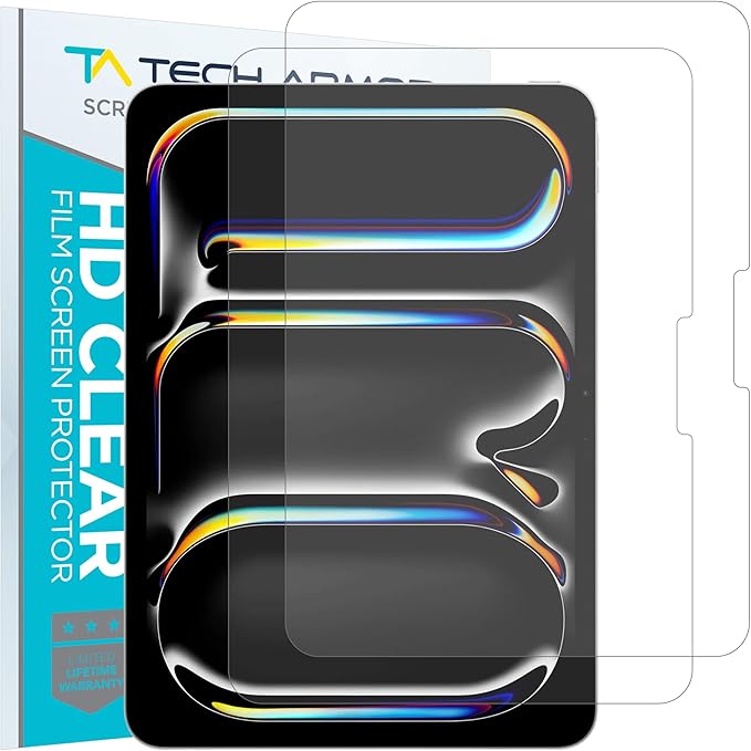 Tech Armor Matte Anti-Glare Film Screen Protector for iPad Air 13 (2025) and iPad Pro 13 Inch 2024 - Perfect for Drawing, Writing, and Note-taking like on Paper 2 Pack