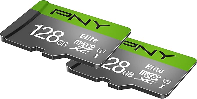PNY 128GB & 32GB Elite Class 10 U1 microSDXC & microSDHC Flash Memory Card - 100MB/s, Full HD