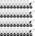 Aiibe 16GB Flash Drive 100 Pack USB Drives 16GB USB Flash Drives Bulk Thumb Drive USB 2.0 Memory Stick PenDrive, Black