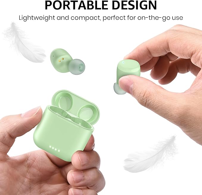 TOZO T6 Wireless Earbuds, Bluetooth 5.3 Ear Buds, Stereo Sound in Ear Headphones, 50 Hours Playtime, Wireless Charging Case, APP Customizable EQs, IPX8 Waterproof Earphones