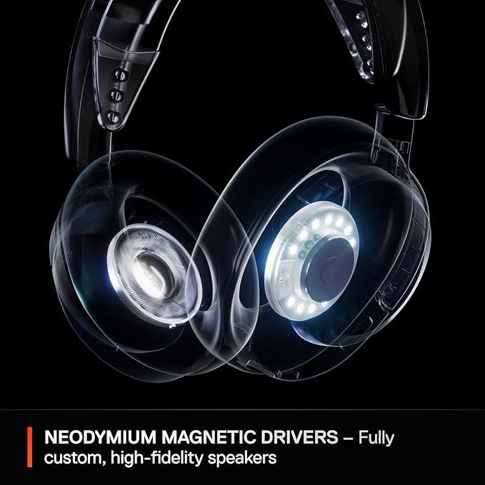SteelSeries Arctis Nova 3P Wireless Multi-Platform Gaming Headset — Mobile App Control — 40 HR Battery — Neodymium Magnetic Drivers — 2.4GHz/Bluetooth — PS5, PS4, PC, Switch, Mobile — Aqua