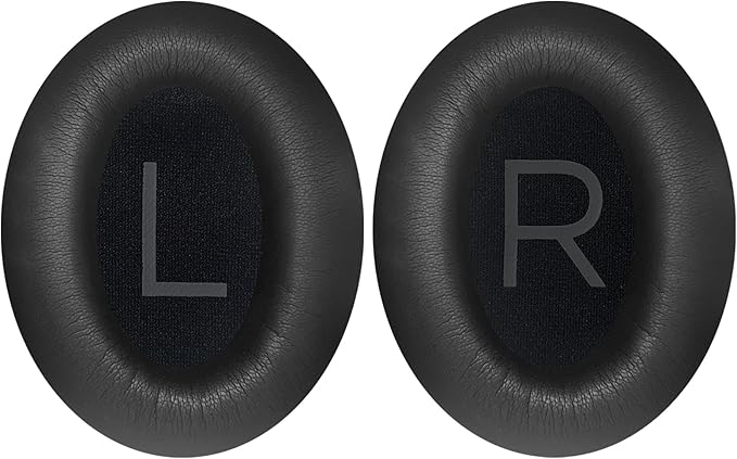 Earpads Cushions Replacement for Bose QC45(QuietComfort 45) Headphones Ear Pads,Soft Protein Leather,Noise Isolation Foam(Black)