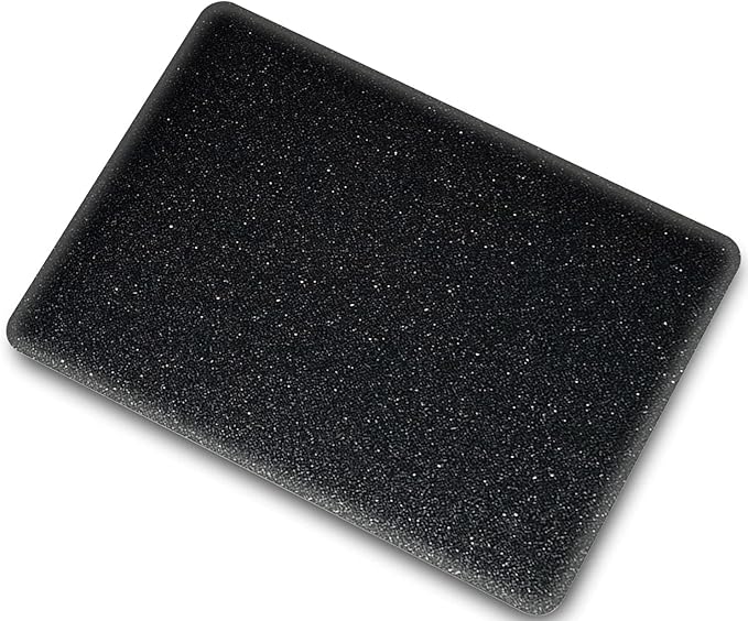 Compatible with MacBook Air 13 Inch Case 2017 2016 2015 2014 2013 2012 2011 2010 Release A1466/A1369, Shiny Plastic Hard Shell Case & Keyboard Cover,Glitter Black