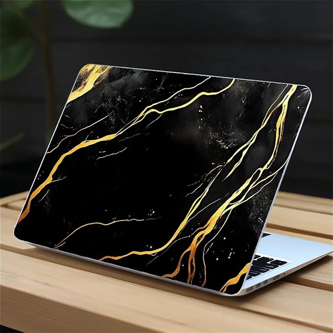 Compatible with MacBook Air 13.3 13.6 Inch Case 2022 2021 2020 2019 Plastic Hard Shell Case Cover,13.3 Pro(A1706/A1708/A1989/A2159/A2289/A2338), Black Marble