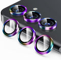 Korecase for Galaxy S25 Camera Lens Protector, 9H Tempered Glass Anti Scratch Camera Screen Protector Shockproof Film Shcokproof Metal Ring Lens Protecor for Galaxy S25,Colorful