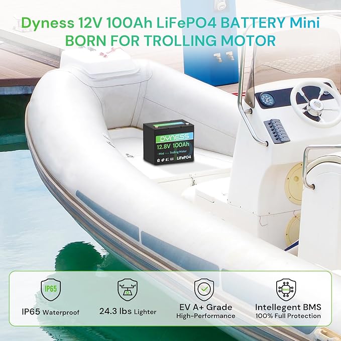 12V 100Ah Mini LiFePO4 Battery 2 Pack Group 24, 12 Volt Deep Cycle Lithium Battery with 100A BMS, Low-Temp Protection & 10 Years Lifespan for RV, Boat, Trolling Motor, Solar Off-Grid, Golf Cart