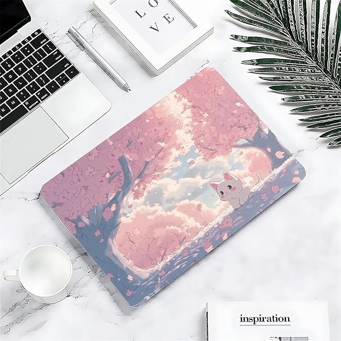 Compatible with MacBook Air 13.3 13.6 Inch Case 2022 2021 2020 2019 Plastic Hard Shell Case Cover,13.3 Pro(A1706/A1708/A1989/A2159/A2289/A2338), Cute Cat
