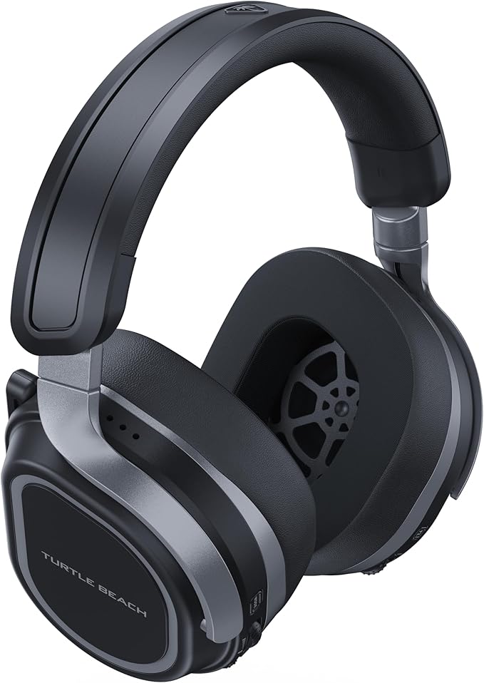 Turtle Beach Stealth 700 Gen 3 Wireless Multiplatform Amplified Gaming Headset for PC, PS5, PS4, Mobile – 24-bit Audio, 60mm Drivers, High-Bandwidth Microphone, Bluetooth, 80-Hr Battery – Black
