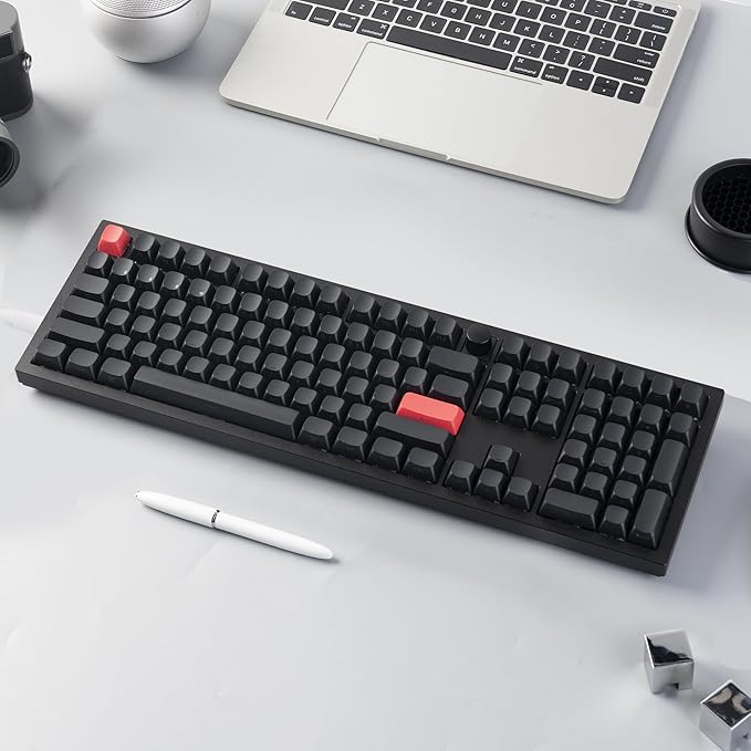Keychron Q6 Max QMK/Launcher Wireless Bluetooth/2.4 GHz/USB-C Wired Custom Mechanical Keyboard, Full Size Programmable Knob RGB Backlit Hot-Swappable Gateron Red Switch for Mac Windows Linux - Black