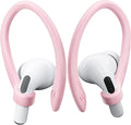2 Pairs AirPods Ear Hooks for AirPods Pro 2, AirPods Pro, AirPods 4, 3, 2 & 1, Upgraded Anti Slip Sports Clip Hooks for AirPods 1, 2, 3, 4,Pro, Pro 2 – Pink