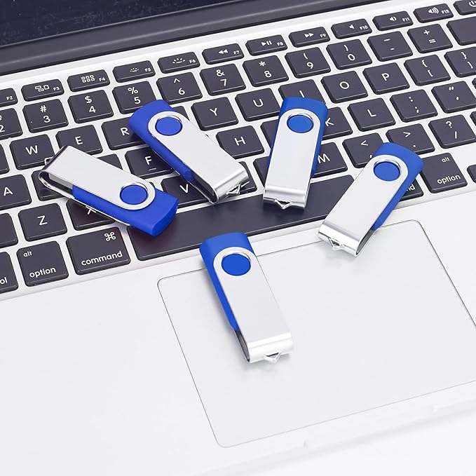 128MB Bulk Flash Drives 100 Pack EASTBULL USB 2.0 Flash Drives Pack Thumb Drives Bulk USB Drive Bulk for Storage (Blue 100Units)