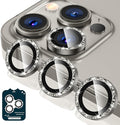 Tensea Camera Lens Protector Compatible for iPhone 16 Pro Max/16 Pro/14 Pro Max/14 Pro, Metal Aluminum Alloy Tempered Glass Cover Camera Screen Protector Accessories, Case Friendly